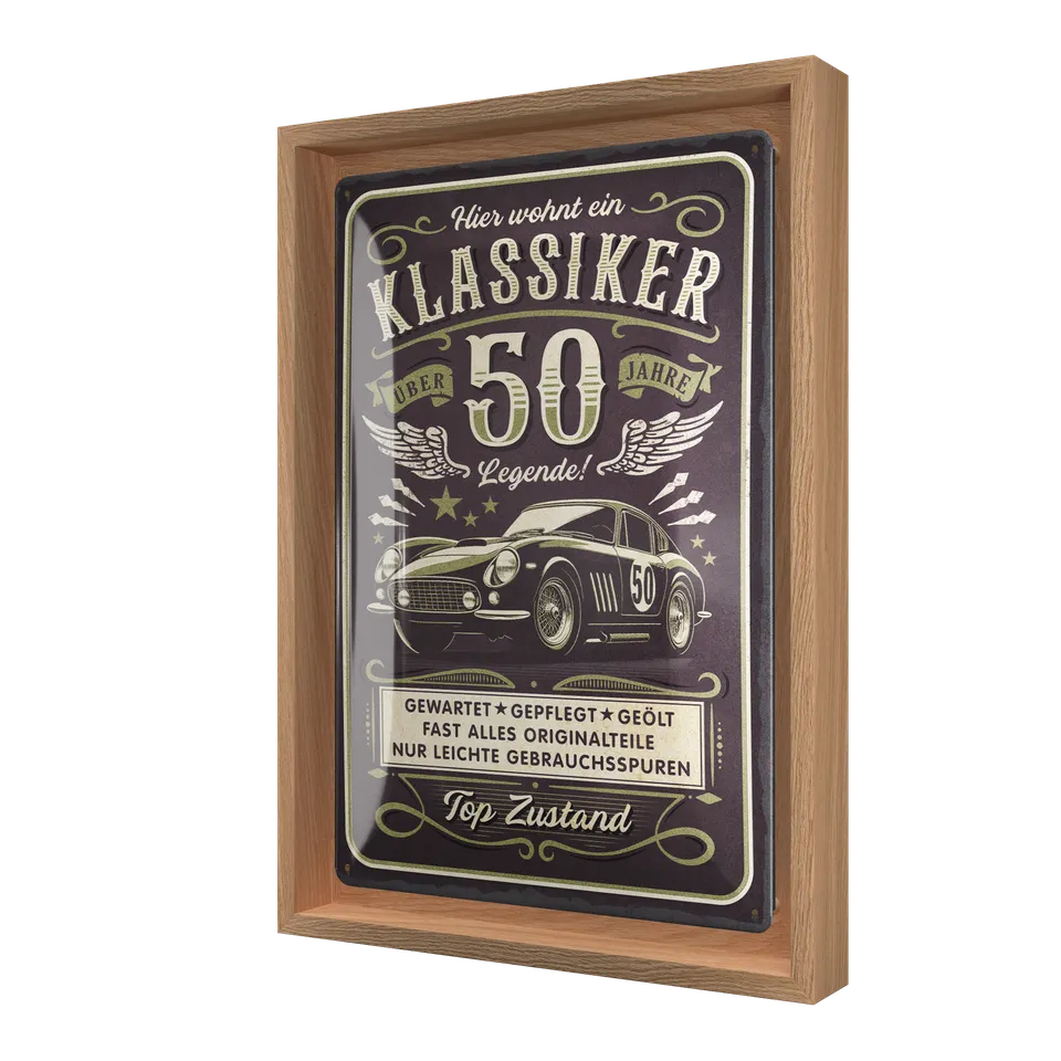 nostalgic-art-hier-wohnt-ein-klassiker-50-cornice-n-frame-m-24x33-5-cm-2 image 1