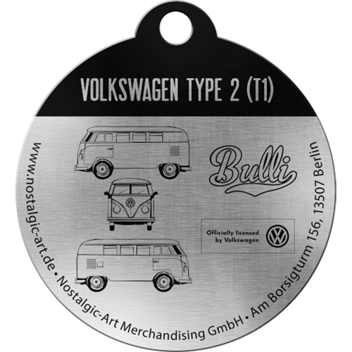 nostalgic-art-vw-bulli-let-s-get-lost-portachiavi-rotondo image 4