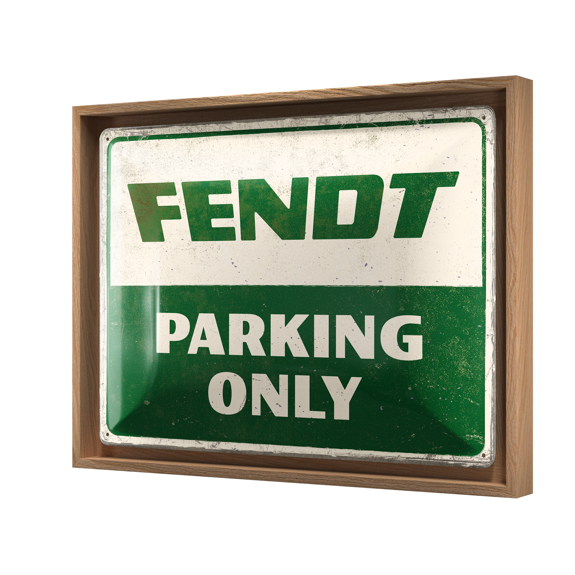 nostalgic-art-fendt-parking-only-n-frame-l-edition-cornice-rovere-33-5x44-cm-con image 1