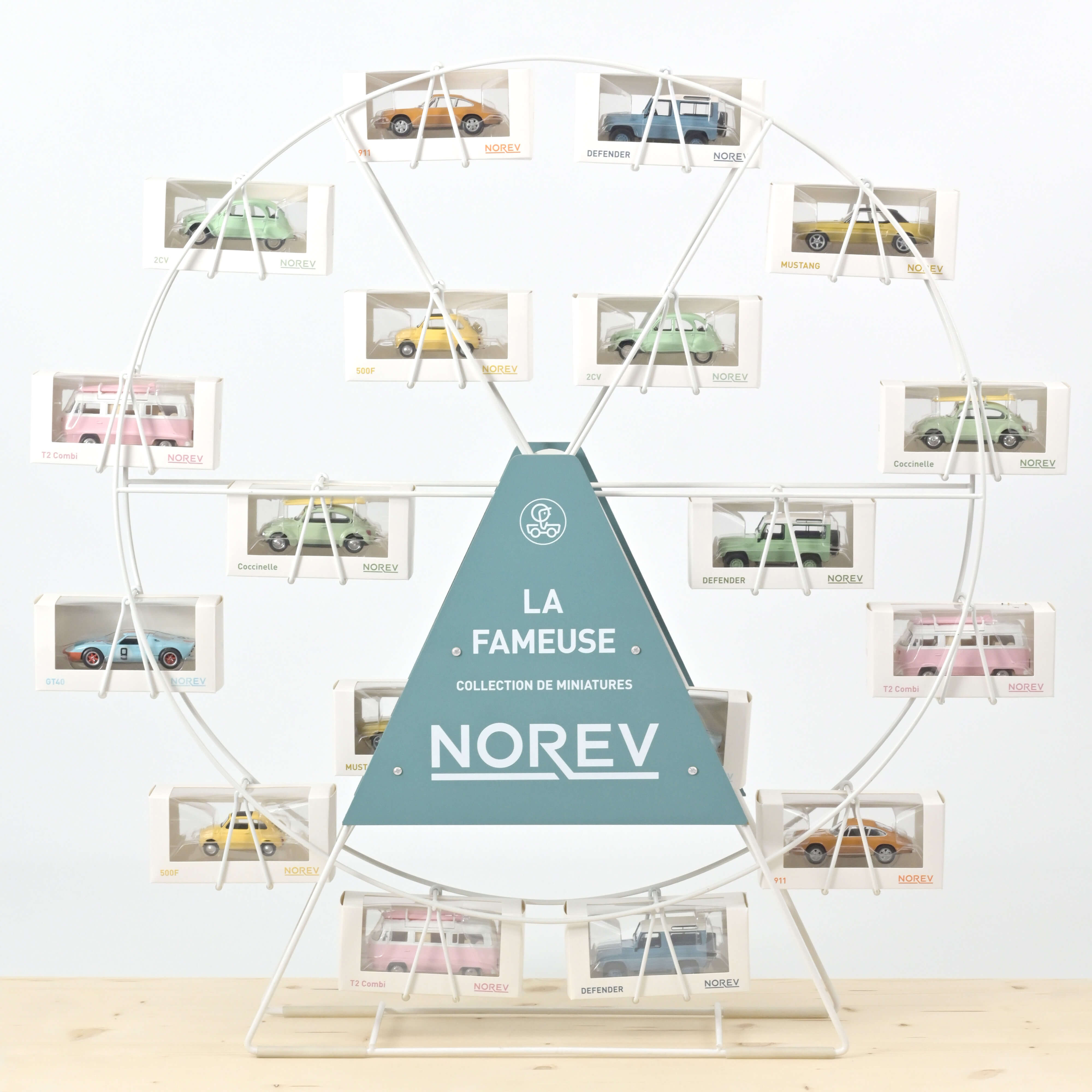norev-pr-sentoir-grande-roue-blu-espositore-per-18-auto-1-43 image 1