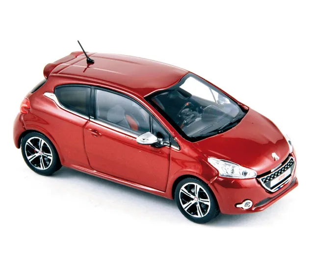 norev-peugeot-208-gti-2012-modellino-auto-1-43-rosso-rubis image 1