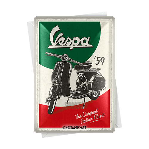 nostalgic-art-vespa-the-italian-classic-card-metallo-10x14-cm image 2
