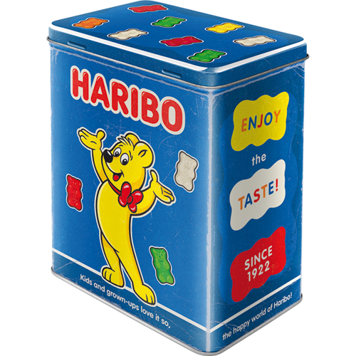 nostalgic-art-haribo-enjoy-the-taste-blue-scatola-in-metallo-l-3-litri image 1