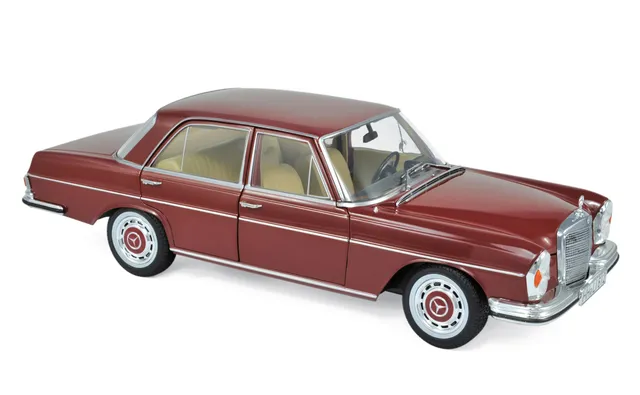 norev-mercedes-benz-280-se-1968-rouge-fonc-1-18 image 1