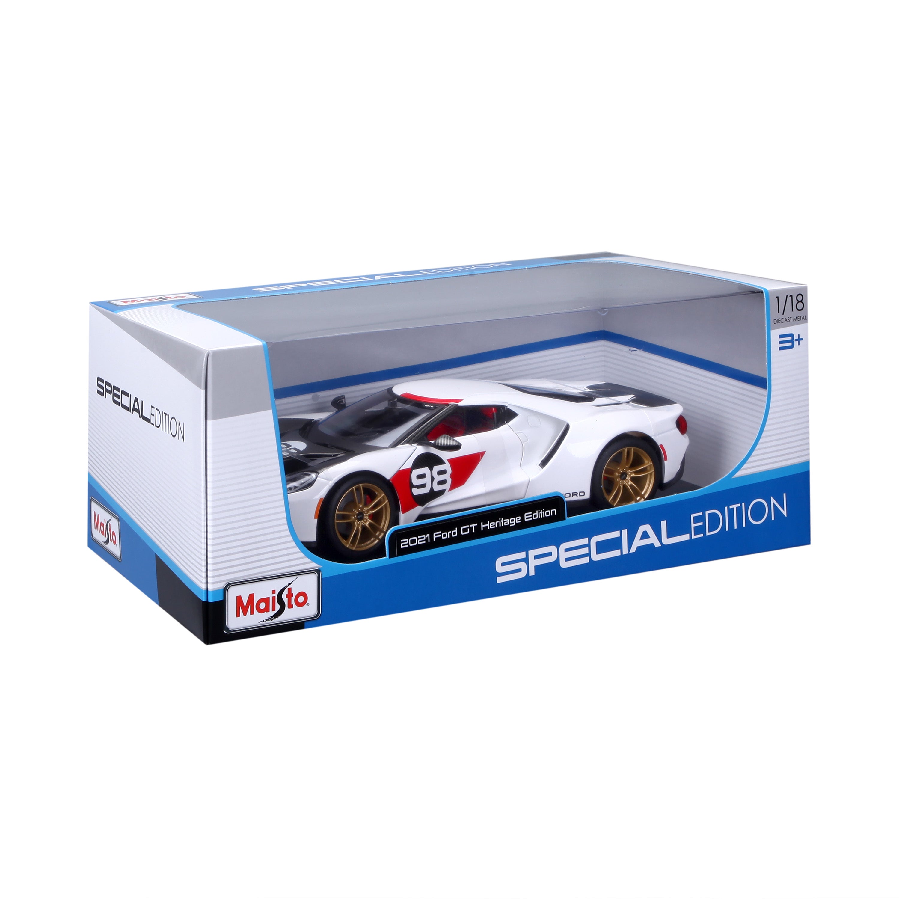 bburago-ford-gt-2021-heritage-edition-1-18-modellino-diecast-n-98 image 2
