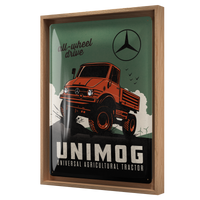 nostalgic-art-daimler-truck-unimog-targa-in-metallo-30x40-cm image 8