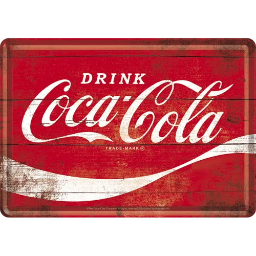 nostalgic-art-coca-cola-logo-red-wave-metal-card-10x14-cm image 1
