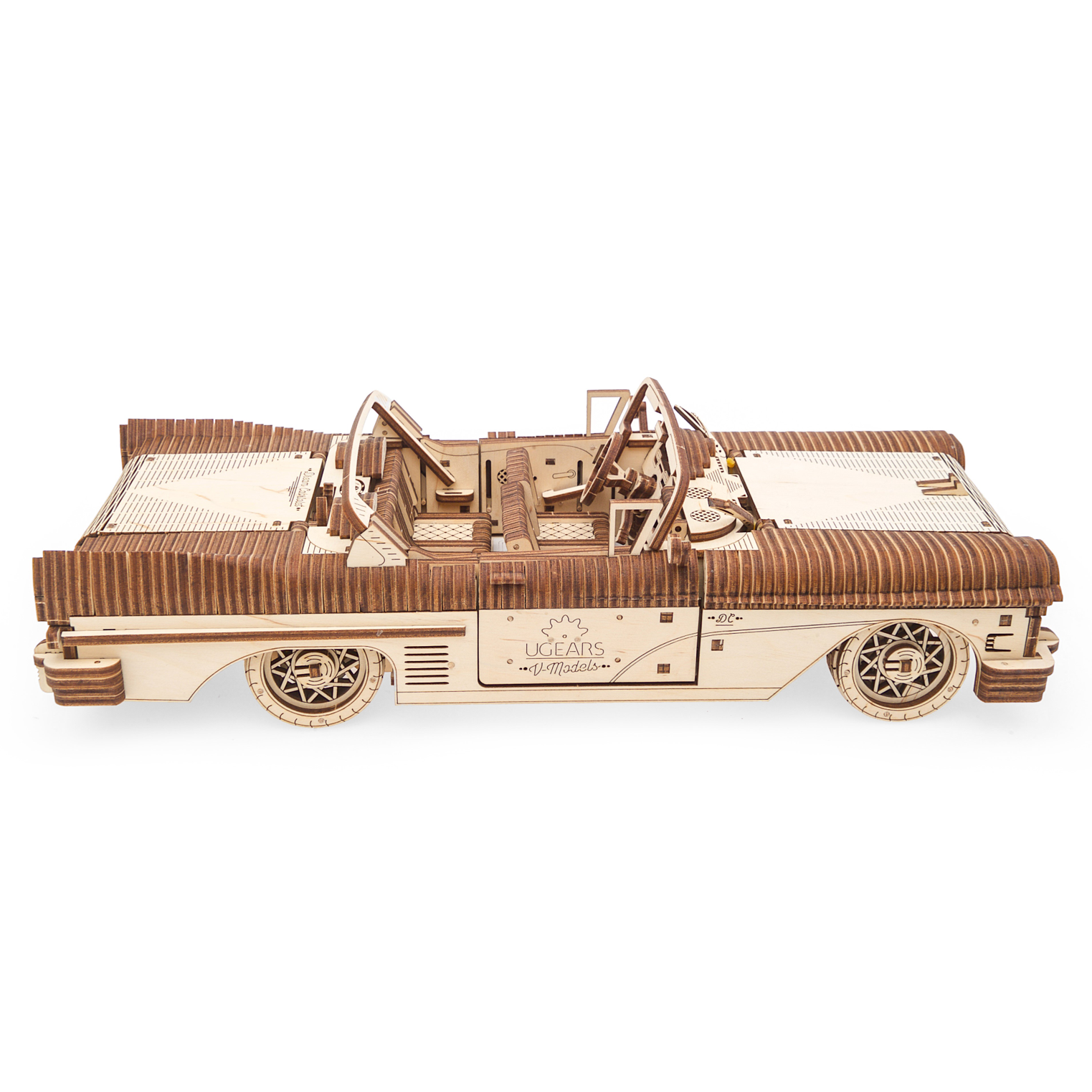 ugears-dream-cabriolet-vm-05-modello-meccanico-3d-in-legno image 4