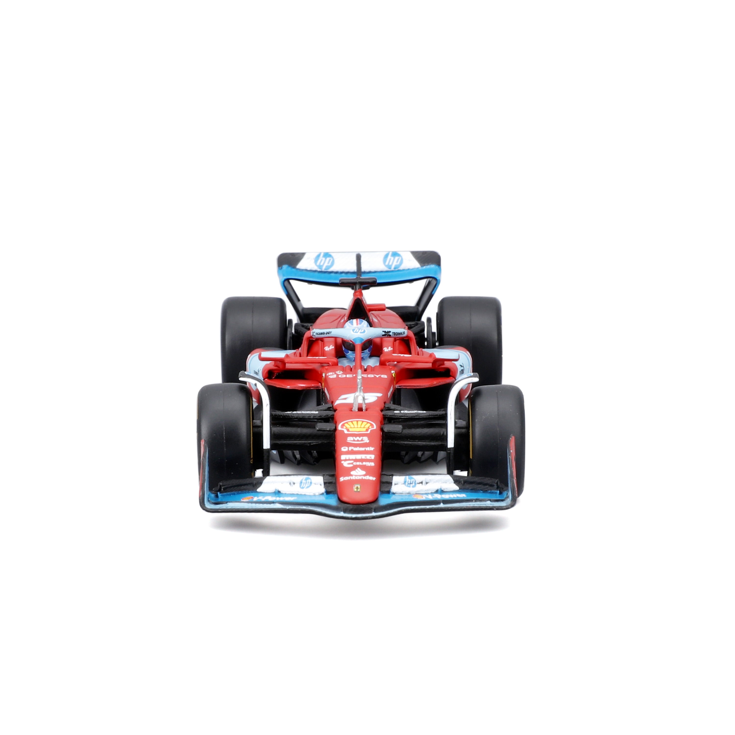 bburago-ferrari-f1-sf-24-16-leclerc-miami-gp-2024-1-43-con-pilota-e-teca-die-cas image 4