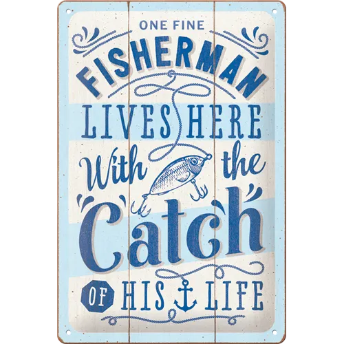 nostalgic-art-fisherman-catch-targa-in-metallo-20x30-cm-2 image 1