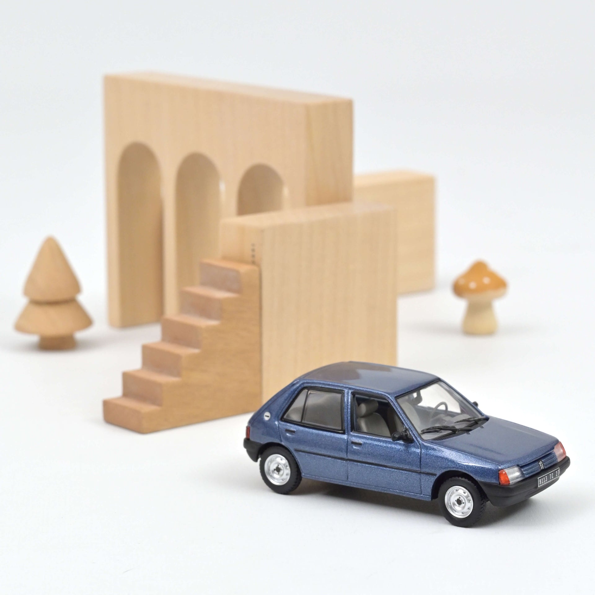 norev-peugeot-205-gl-1988-ming-blue-modellino-die-cast-1-43 image 1