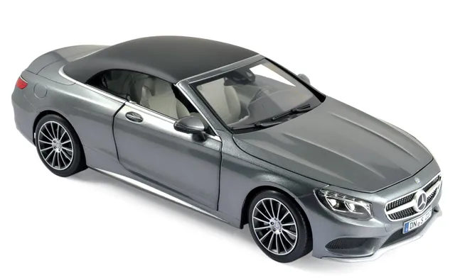 norev-mercedes-benz-classe-s-cabrio-2015-grigio-metallizzato-modellino-1-18 image 1