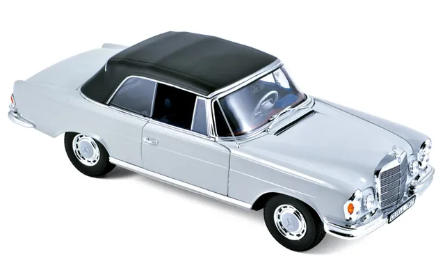 norev-mercedes-benz-280-se-cabriolet-1968-light-grey-1-18-modellino-cabrio-die-c image 1
