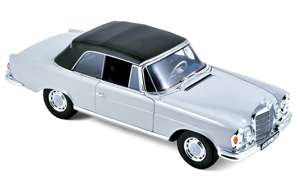 norev-mercedes-benz-280-se-cabriolet-1968-light-grey-1-18-modellino-cabrio-die-c image 1