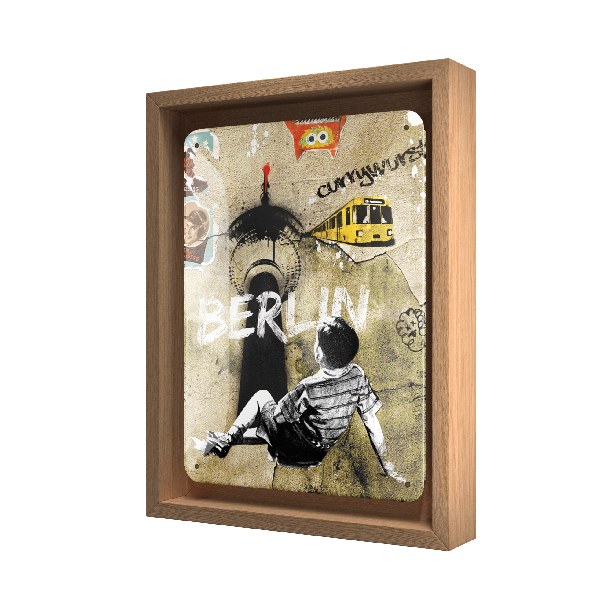 nostalgic-art-berlin-street-art-targa-in-metallo-15x20-cm image 4