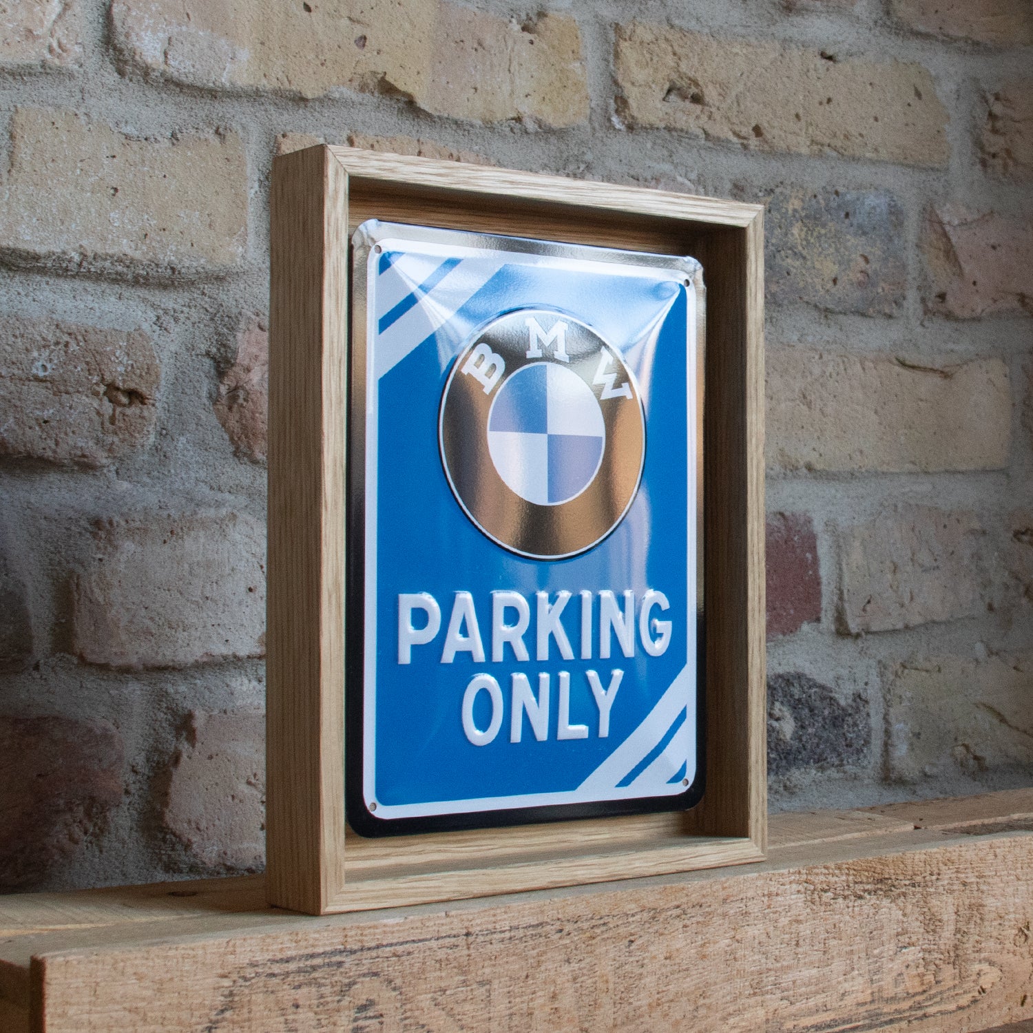 nostalgic-art-bmw-parking-only-blue-n-frame-s-edition-targa-in-metallo-con-corni image 2