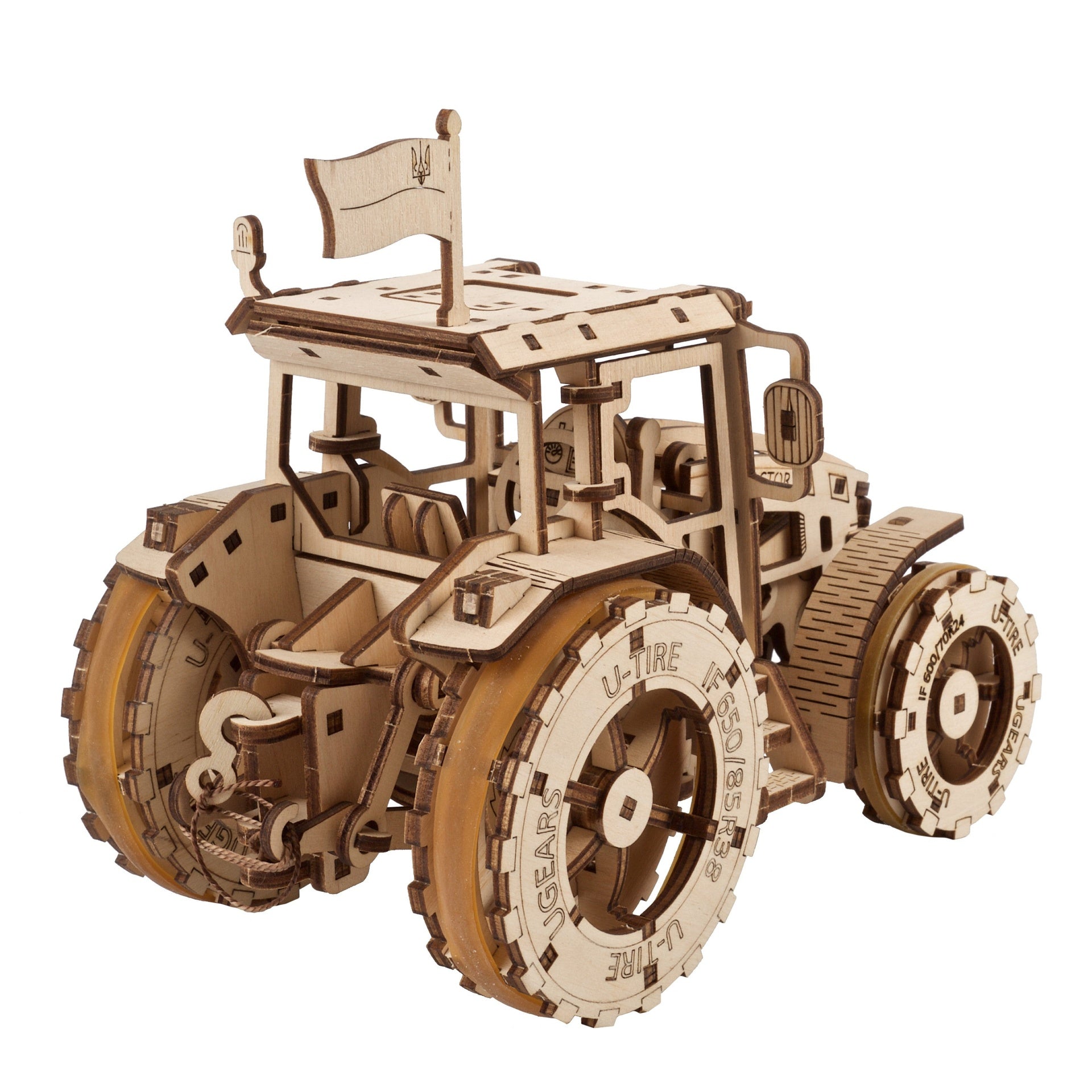 ugears-the-tractor-wins-puzzle-meccanico-3d-in-legno-da-costruire image 3