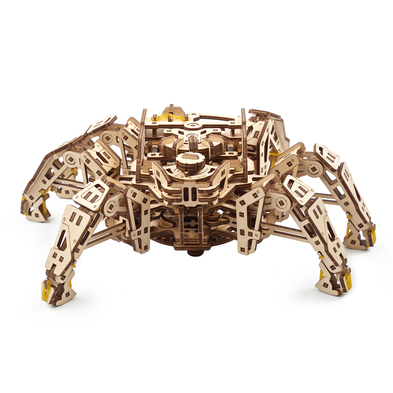 ugears-hexapod-explorer-robot-esapode-meccanico-in-legno-a-molla-che-cammina-fin image 3