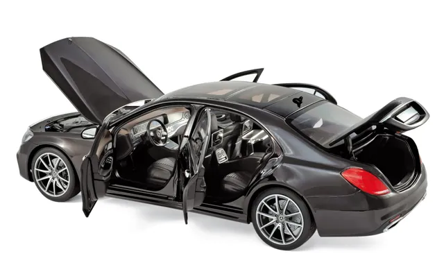 norev-mercedes-benz-classe-s-amg-line-2018-nero-rubino-metallizzato-modellino-1- image 1