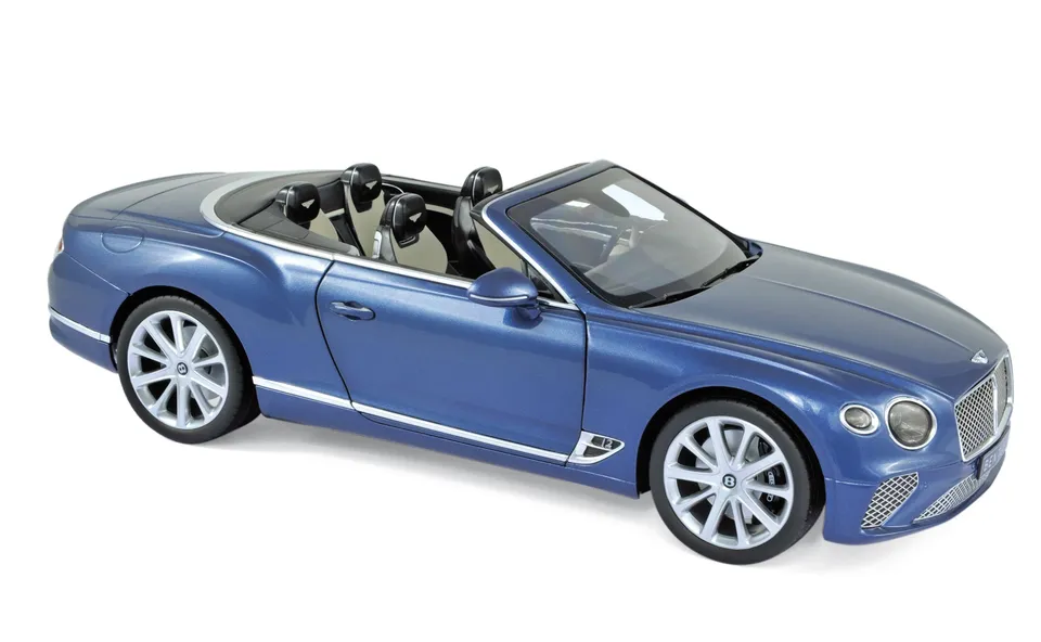 norev-bentley-continental-gtc-2019-bleu-cristal-modellino-auto-1-18 image 1