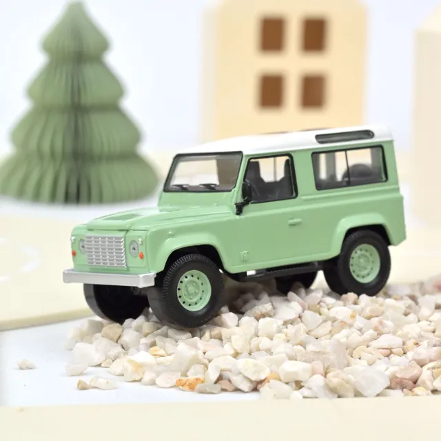 norev-land-rover-defender-1995-verde-bianco-jet-car-1-43 image 1