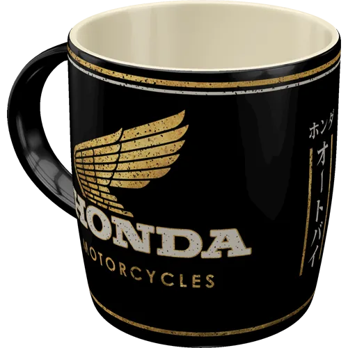nostalgic-art-honda-mc-motorcycles-gold-tazza-in-ceramica-330-ml image 1