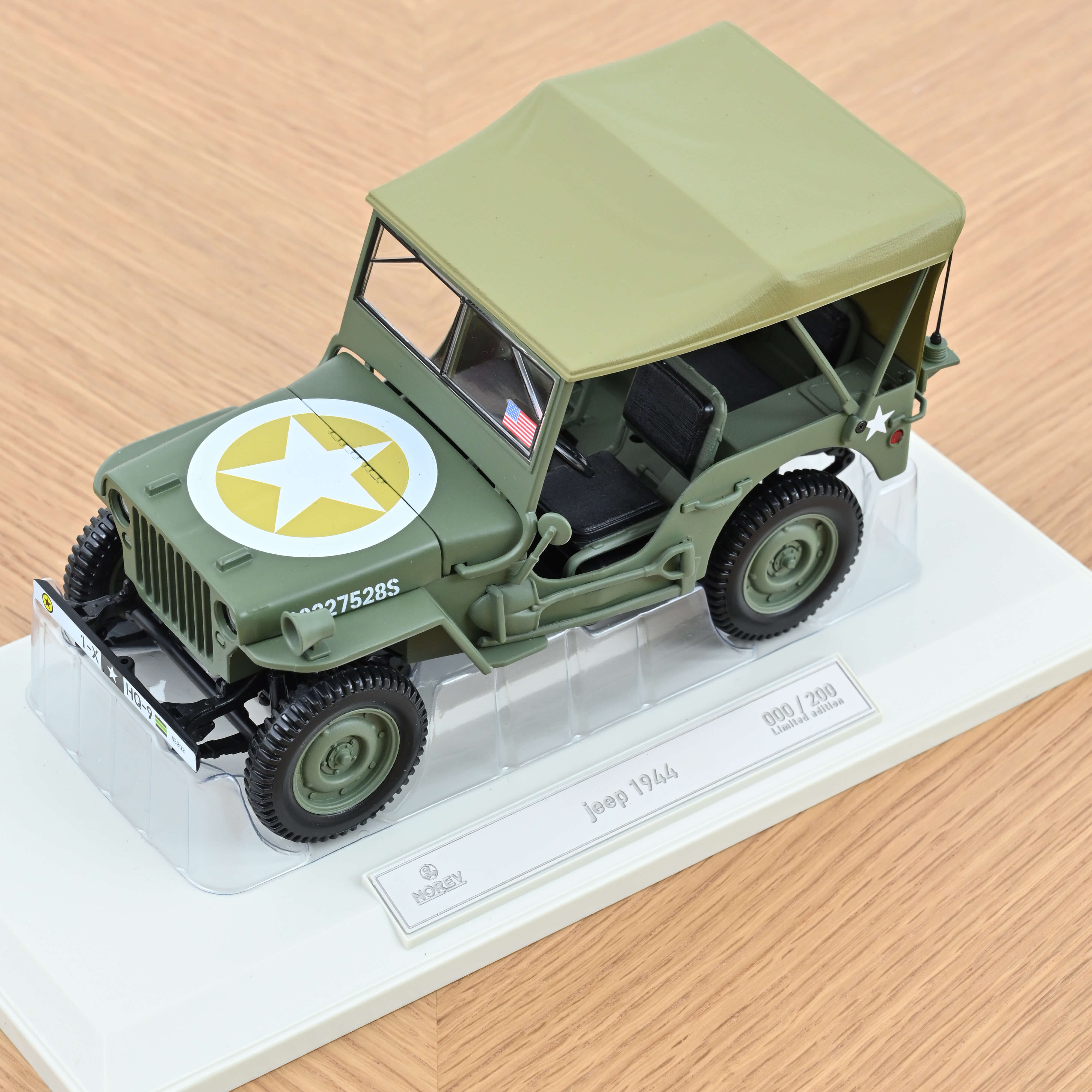 norev-jeep-militare-1944-1st-div-inf-hq-modellino-1-18-edizione-200-pz image 6