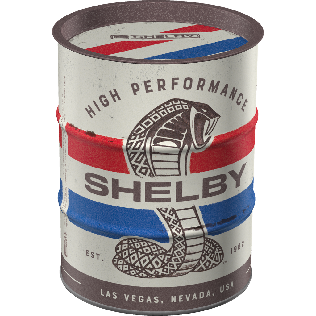 nostalgic-art-shelby-cobra-snake-salvadanaio-barile-olio-600-ml image 1