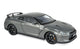 norev-nissan-gt-r-r35-2008-modellino-auto-die-cast-1-18-grigio-scuro-metallizzat image 2