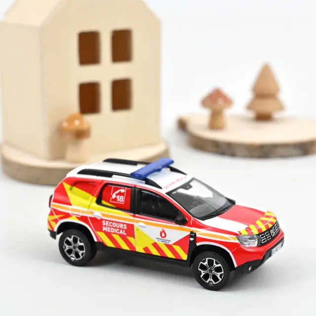 norev-dacia-duster-2020-modellino-auto-1-43-pompiers-secours-medical image 1