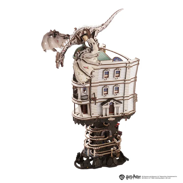 ugears-gringotts-bundle-harry-potter-marble-run-motorizzata-drago-ironbelly-in-l image 1