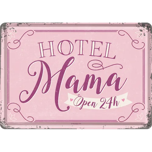 nostalgic-art-hotel-mama-word-up-card-in-metallo-10x14-cm image 1