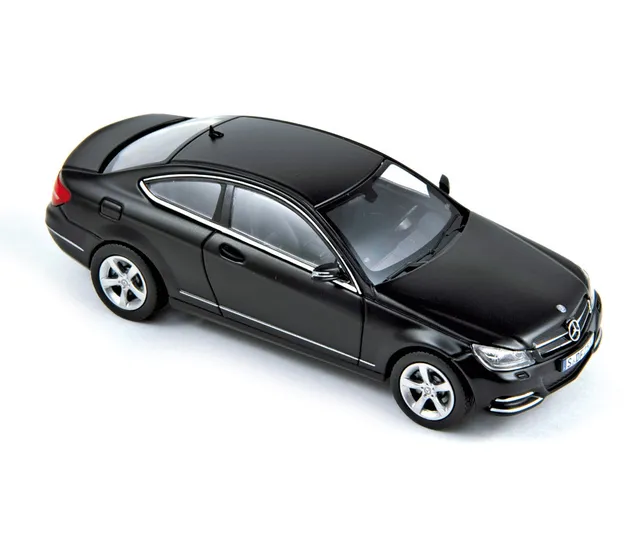 norev-mercedes-benz-classe-c-coup-2011-noir-mat-1-43-modellino-die-cast image 1