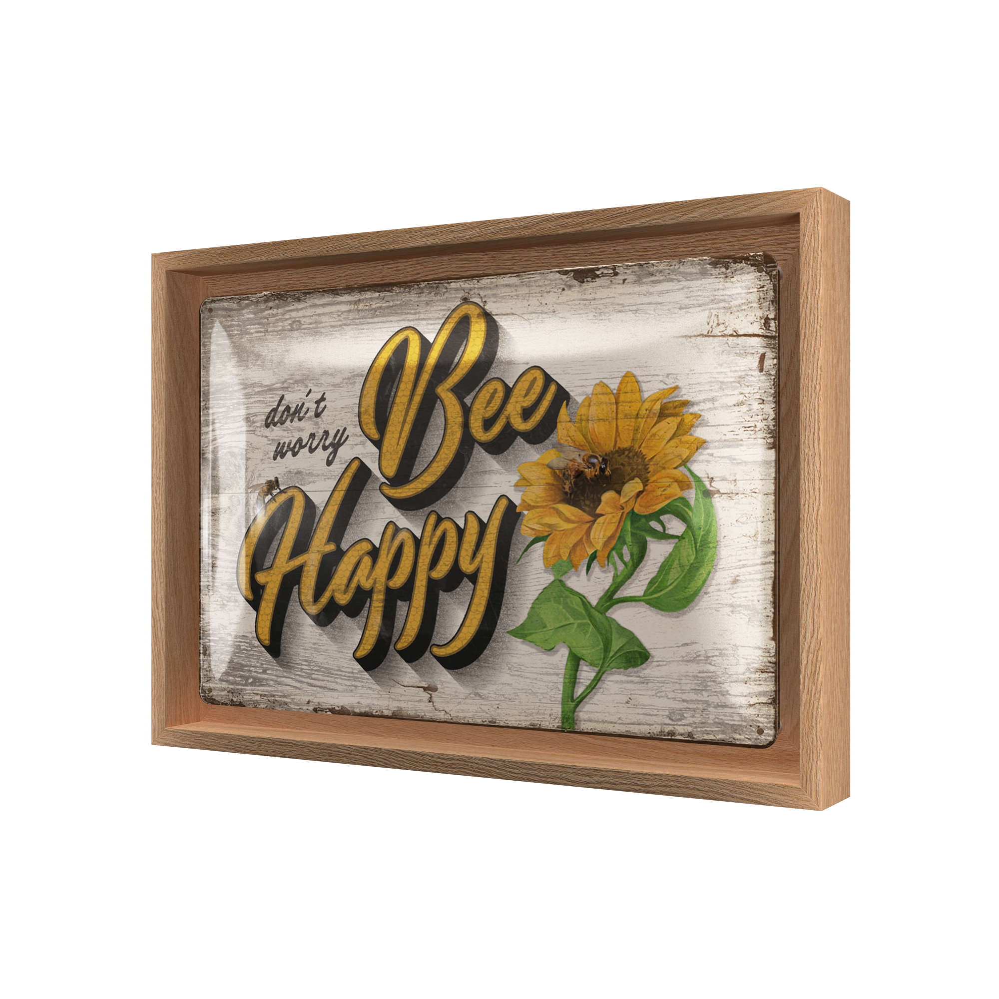 nostalgic-art-bee-happy-special-edition-cornice-n-frame-m-24x33-5-cm image 1