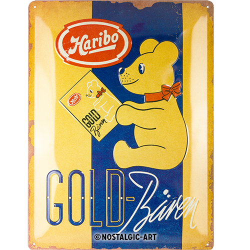 nostalgic-art-haribo-goldb-ren-vintage-gold-targa-in-metallo-30x40-cm-2 image 2