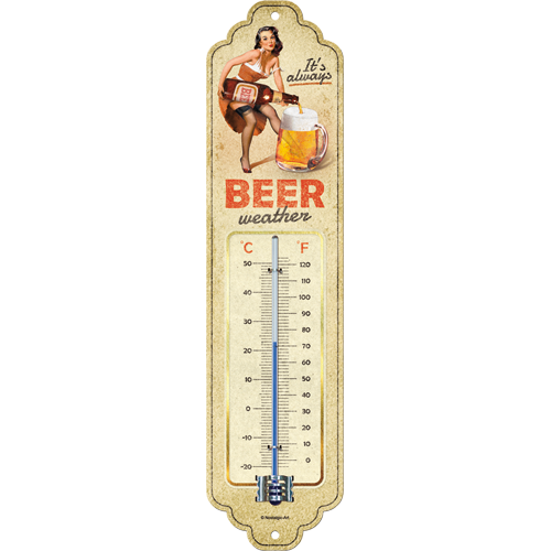 nostalgic-art-beer-weather-termometro-retr-6-5x28-cm image 1