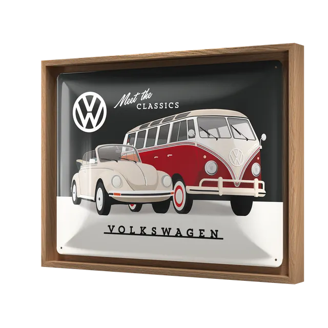 nostalgic-art-vw-meet-the-classics-n-frame-l-edition-cornice-33-5x44-cm image 1