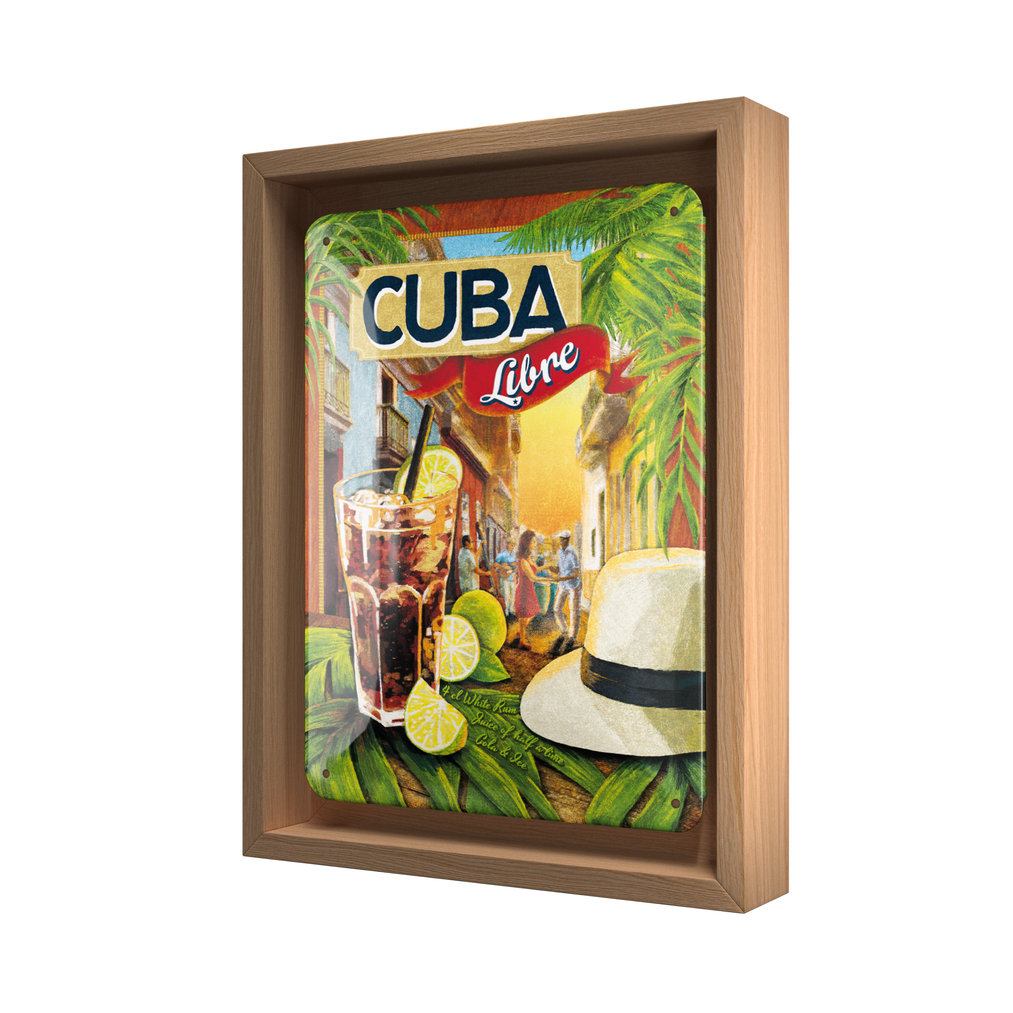 nostalgic-art-cocktail-time-cuba-libre-cornice-n-frame-s-18-5x24-cm image 1