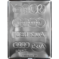 nostalgic-art-audi-logo-evolution-targa-in-metallo-30x40-cm image 3