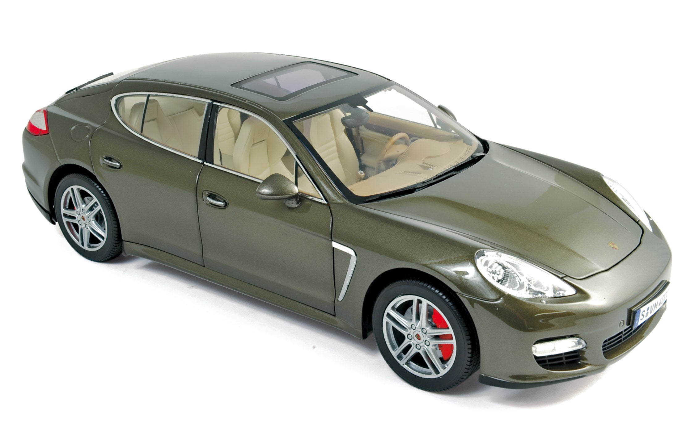 norev-porsche-panamera-turbo-2009-1-18-brun-topas-modellino-auto-die-cast image 1