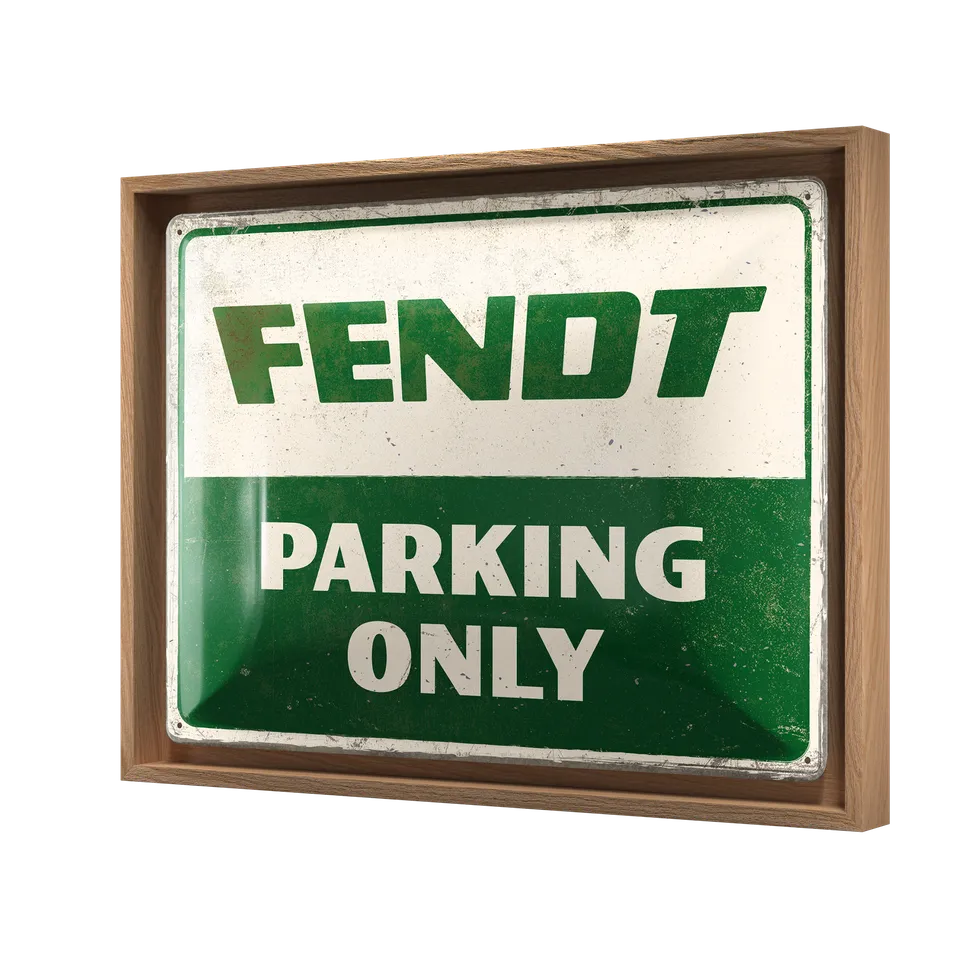 nostalgic-art-fendt-parking-only-n-frame-l-edition-cornice-rovere-33-5x44-cm-con image 1