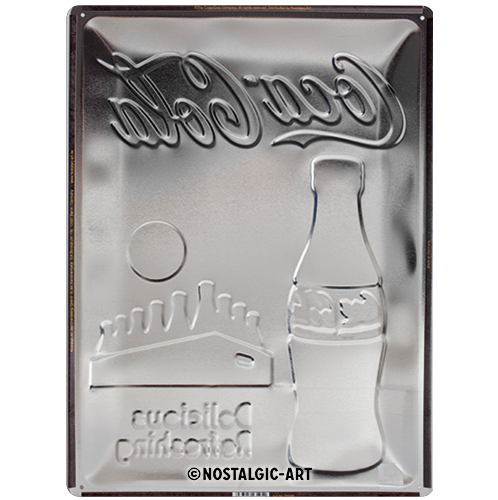 nostalgic-art-coca-cola-in-bottles-yellow-targa-in-metallo-30-x-40-cm image 3