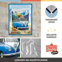 nostalgic-art-vw-bulli-ready-for-a-new-adventure-targa-in-metallo-30x40-cm-2 image 3