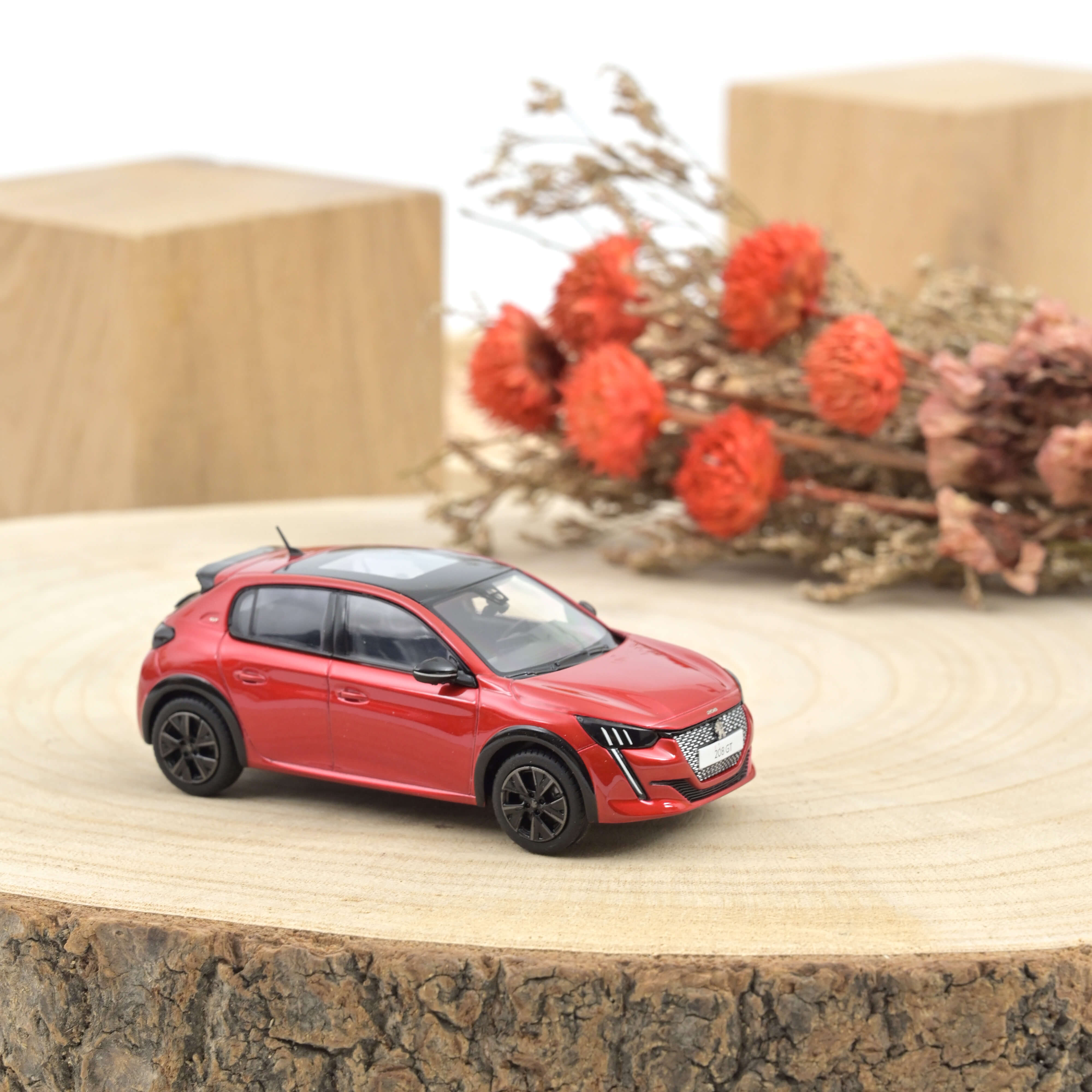 norev-peugeot-208-gt-pack-2022-modellino-auto-1-43-rosso-elixir image 1