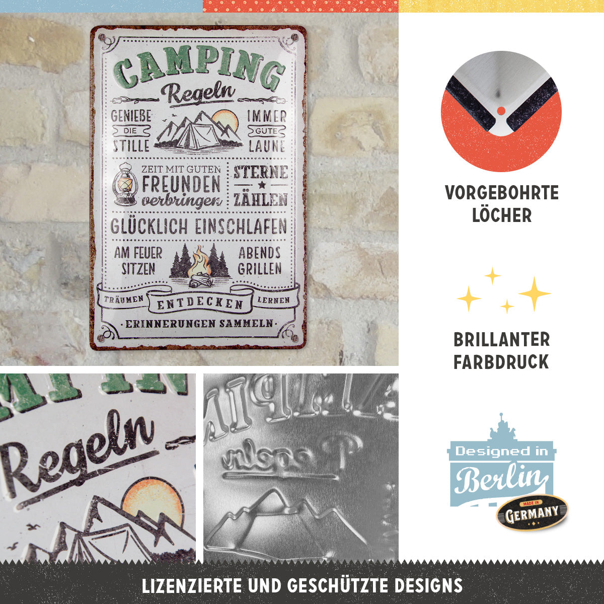 nostalgic-art-camping-regeln-targa-in-metallo-20x30-cm-2 image 3
