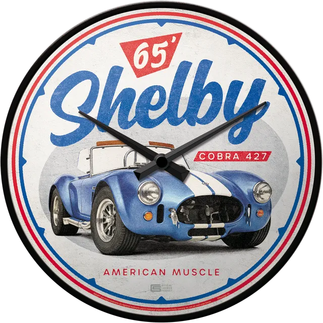 nostalgic-art-shelby-american-muscle-cobra-427-orologio-da-parete-31-cm image 1