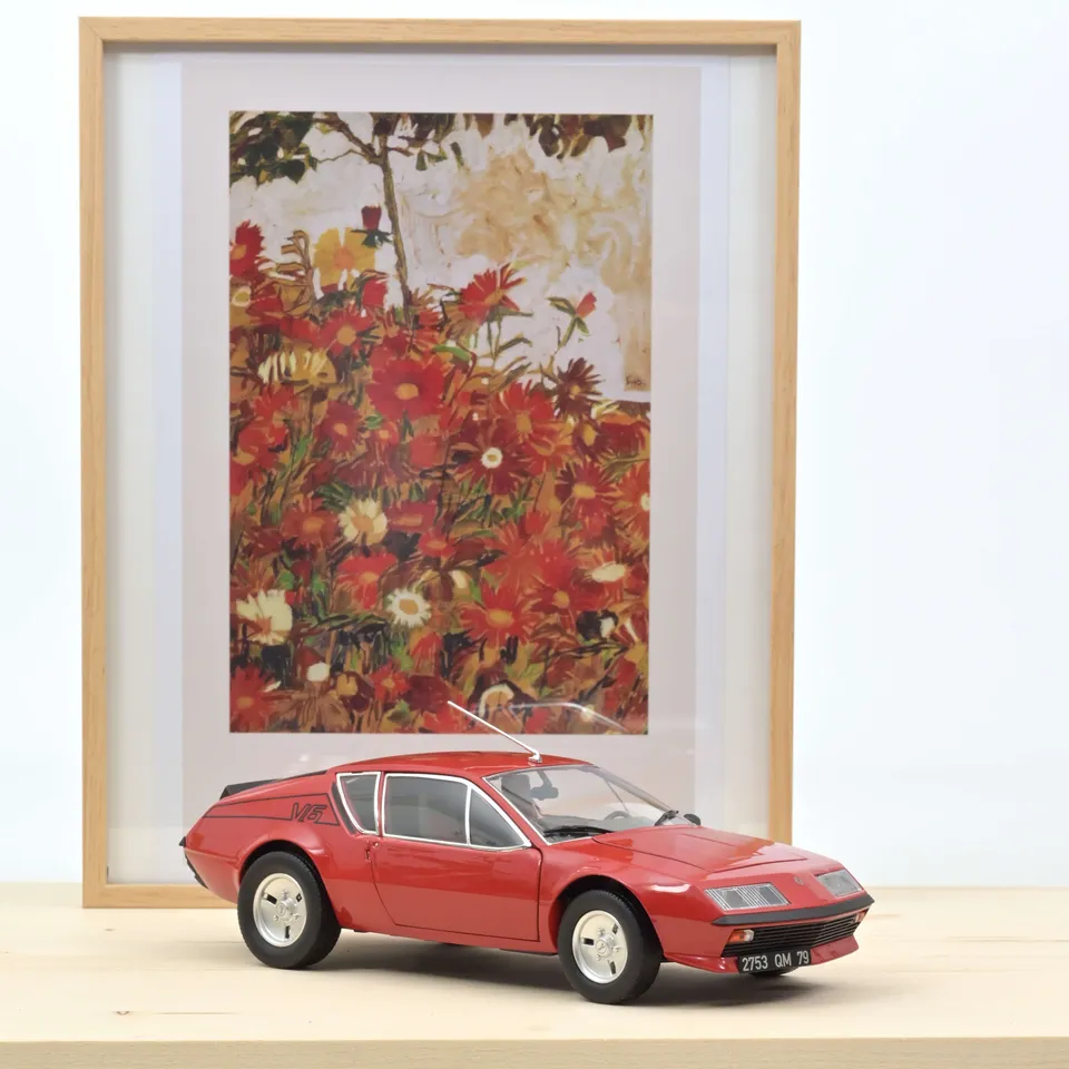 norev-alpine-a310-v6-1979-modellino-auto-1-18-rosso-con-deco-v6-edizione-200-pz image 1