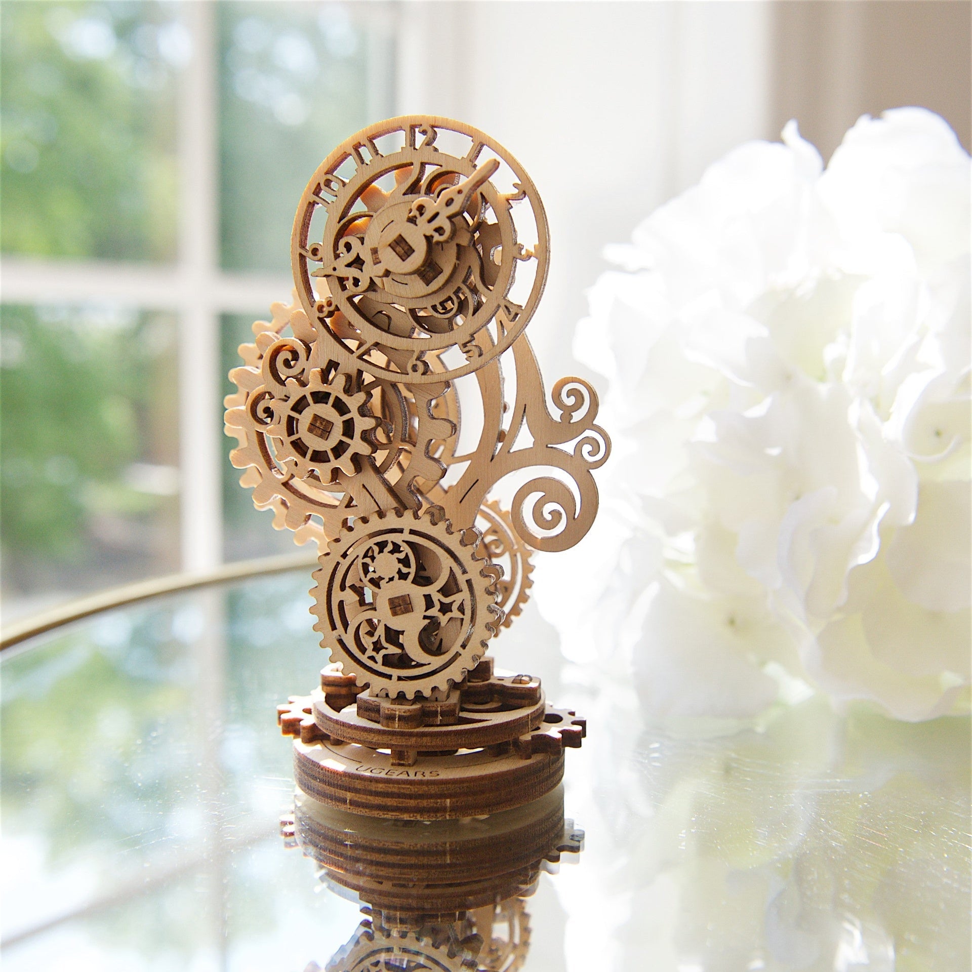 ugears-steampunk-clock-2-0-puzzle-3d-meccanico-in-legno image 6