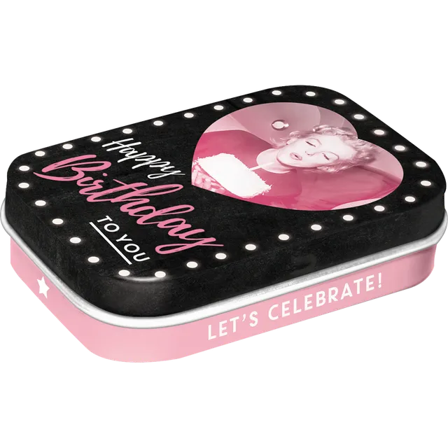 nostalgic-art-marilyn-happy-birthday-scatola-porta-mentine-15-g image 1