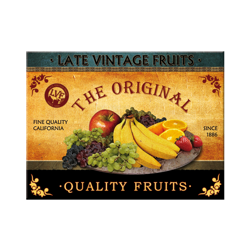 nostalgic-art-quality-fruits-magnete-da-frigo-in-latta image 1